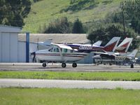 N72342 @ POC - Rolling out from landing on runway 8R - by Helicopterfriend