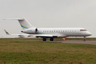 9H-XRS @ EGGW - Comlux's  Global Express taxying for departure from Luton - by Terry Fletcher