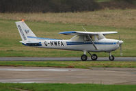 G-NWFA @ EGTR - 1975 Cessna Cessna 150M, c/n: 150-76736 visitor at Elstree from North Weald - by Terry Fletcher