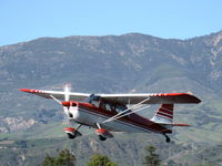 N50380 @ SZP - 1979 Bellanca 7ECA CITABRIA, Lycoming O-235 115 Hp, takeoff climb Rwy 22 - by Doug Robertson