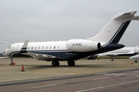 G-PVEL @ EGGW - Ocean Sky's 2009 Bombardier BD-700 Global Express, c/n: 9334 at Luton - by Terry Fletcher