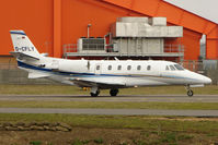 D-CFLY @ EGGW - Cessna 560, c/n: 560-0145 at Luton - by Terry Fletcher
