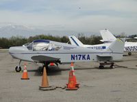 N17KA @ AJO - Parked with tail in a wagon, no motor - by Helicopterfriend