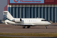 M-TOPI @ EGGW - 2008 Bombardier CL-600-2B16 Challenger 605, c/n: 5780 at Luton - by Terry Fletcher