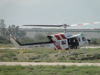 N307SB @ L67 - Setting both skids down in uneven terrain - by Helicopterfriend