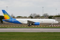 G-BYAH @ EGCC - was due to become N903NV with Allegiant Air, but will now be leased to Jet2 and re-registered as G-LSAM - by Chris Hall