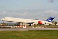 LN-RML @ EGCC - Scandinavian Airlines - by Chris Hall