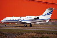 N338MM @ EGGW - 1988 Gulfstream Aerospace G-IV, c/n: 1076 taxying in to 'The Pond' at Luton - by Terry Fletcher