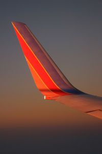 N482WN - In flight somewhere over the USA. Taken just after sunset as the colors shimmered off the wing. - by Camwow13