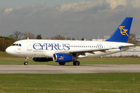5B-DCF @ EGCC - Cyprus Airways' 2006 Airbus 319-132, c/n: 2718 about to depart Manchester (UK) - by Terry Fletcher