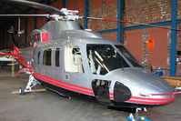 G-PACO @ EGCB - Keystone Helicopter Corp S-76C, c/n: 760782 hangared at City of Manchester - by Terry Fletcher