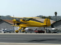 N1017U @ SZP - 1939 Bucker JUNGMANN C.A.S.A. 1.131, Lycoming O-360 180 Hp upgrade conversion, landing Rwy 22 - by Doug Robertson