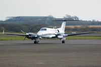 N37172 @ EGFH - Visiting King Air 350 at Swansea Airport - by Roger Winser