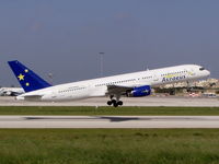 G-OPJB @ LMML - B757 G-OPJB Astreus taking off. - by raymond