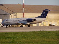 F-GNLH @ LMML - Fokker100 F-GNLH Blueline - by raymond