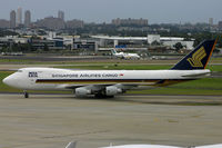 9V-SFO @ YSSY - away to gate 5 at the cargo terminal - by Bill Mallinson