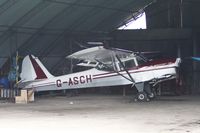 G-ASCH @ F3XT - Parked in the Hangar at Felthorpe.