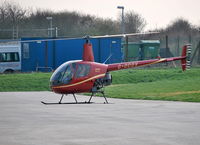 G-OCOV @ EGTB - Robinson R22 Beta at Wycombe Air Park - by moxy