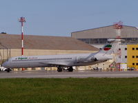 LZ-LDW @ LMML - MD82 LZ-LDW Bulgarian Air Charter waiting on Park2 at Malta International Airport on 3Feb11. - by raymond