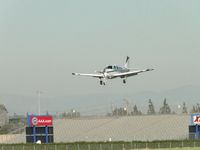 N523C @ POC - On final to runway 26L - by Helicopterfriend