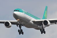 EI-EAV @ KORD - AerLingus Airbus A330-302 St Ronan, EIN125 arriving from EIDW, on approach RWY 28 KORD. - by Mark Kalfas