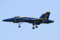 163768 @ NFW - Surprise arrival of Blue Angel #2 at NASJRB Ft. Worth! - by Zane Adams