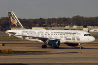 N918FR @ KATL - Frontier Airlines 2003 Airbus A319-111, c/n: 1943 - by Terry Fletcher