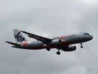 VH-VQM @ YMML - Jetstar A320 arrivig at Melbourne on a cloudy day. - by red750