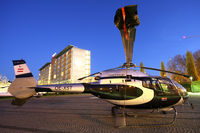 OE-XST @ 0000 - Linz Marathon Heli,
parked in front of the Designcenter - by Peter Pabel