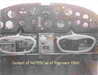 N1755C @ WI36 - Cockpit of N1755C in February 1960 - by Jeff Hill