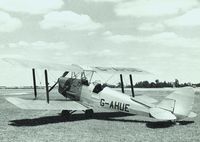 G-AHUE - Photo taken in 1963 when the aircraft was at Cambridge Airport and in use as a glider tug. - by Keith Dunning