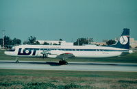 SP-LSH @ LMML - IL18 SP-LSH LOT Polish Airlines - by raymond