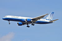 N583UA @ KORD - United Airlines Boeing 757-222, UAL106 arriving from KLAX, RWY 28 KORD. - by Mark Kalfas