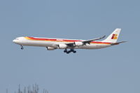EC-JCZ @ KORD - Iberia Airbus A340-642, IBE6275 arriving from LEMD (Barajas Int'l - Madrid), 27L approach KORD. - by Mark Kalfas