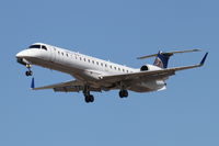 N11106 @ KORD - ExpressJet/United Express Embraer EMB-145XR, BTA5911 arriving from KPIA, RWY 28 KORD. - by Mark Kalfas