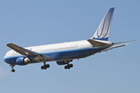 N642UA @ KORD - United Airlines Boeing 767-322 - N642UA, UAL972 arriving from KSFO, RWY 28 approach KORD. - by Mark Kalfas