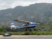 N4272U @ SZP - 1963 Cessna 150D, Continental O-200 100 Hp, takeoff climb Rwy 22 - by Doug Robertson