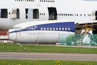 VP-BJX @ EGBP - all thats left of this former KD Avia Boeing 737 - by Chris Hall