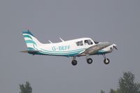 G-BEFF @ EGSH - About to touch down. - by Graham Reeve