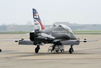 XX281 @ EGDY - on the FRADU Hawk apron wearing RN titles and 'Fly Navy' tail art - by Chris Hall