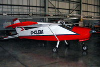 G-CLEM @ EGDY - inside the 727 NAS Hangar - by Chris Hall