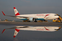 OE-LAZ @ LOWW - Austrian Airlines Boeing 767-300 - reflection - by Dietmar Schreiber - VAP