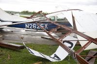 N2625X @ CIR - After tornado destroyed hangar at Cairo Regional Airport CIR - by Bobby Mayberry