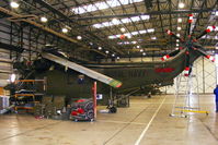 ZF124 @ EGDY - inside Hangar 7, 845 NAS - by Chris Hall