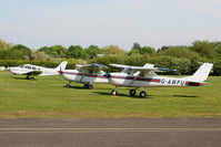 G-AWPU @ EGCB - Lancashire Aero Club parking area - by Chris Hall