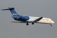 OH-BLJ @ EBBR - Flight KF801 is descending to RWY 02 - by Daniel Vanderauwera