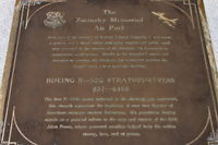57-6468 @ KOFF - Plaque in front of the plane - by Glenn E. Chatfield
