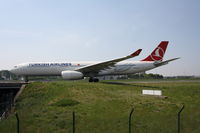 TC-JNJ @ LFPG - New Airbus for Turkish - by ghans