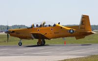 166064 @ LAL - T-6B Yellow Peril retro colors