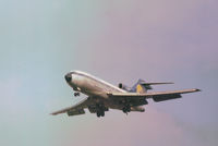 D-ABBI @ LHR - Boeing 727-30C named Mainz of Lufthansa on final approach to Heathrow in November 1974. - by Peter Nicholson